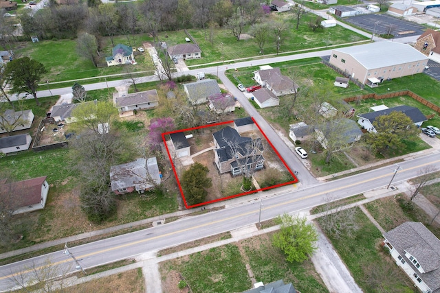 111 S Mill St, Rogersville, MO 65742 - aerial view of residential area with property boundaries highlighted
