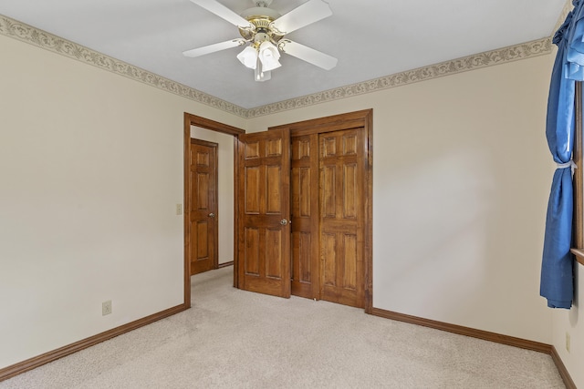 5263 N Crestwood Dr, Springfield, MO 65803 - unfurnished bedroom with light colored carpet and a ceiling fan
