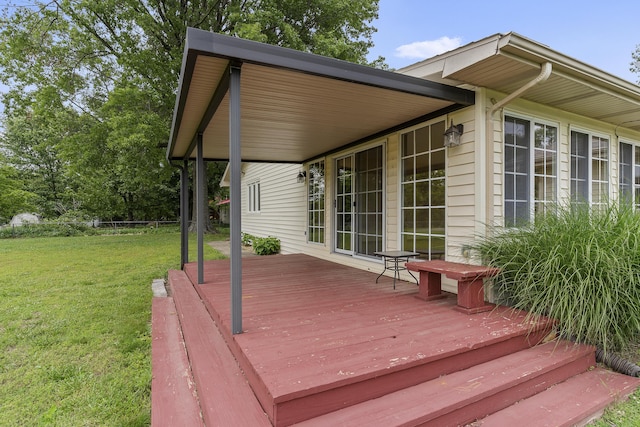 5263 N Crestwood Dr, Springfield, MO 65803 - view of wooden deck