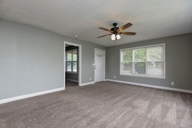 5364 Cloverdale Ln, Battlefield, MO 65619 - unfurnished room featuring carpet floors, baseboards, and a ceiling fan