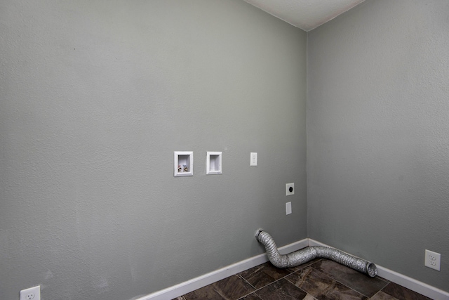 5364 Cloverdale Ln, Battlefield, MO 65619 - laundry room featuring electric dryer hookup, baseboards, and washer hookup