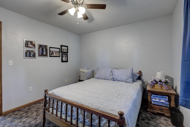 1631 Robertson Ave, Carthage, MO 64836 - carpeted bedroom featuring baseboards and ceiling fan