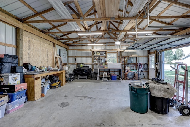 1631 Robertson Ave, Carthage, MO 64836 - garage with a workshop area