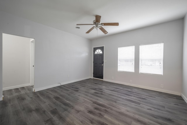 2339 Xenia St, Joplin, MO 64801 - spare room featuring ceiling fan and dark wood finished floors