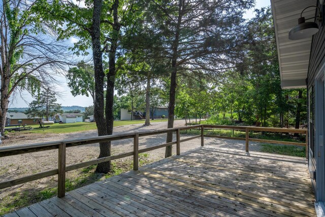 3050 Montague Ln, Kimberling City, MO 65686 - view of wooden deck