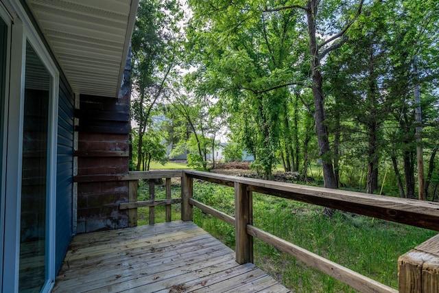 3050 Montague Ln, Kimberling City, MO 65686 - view of wooden terrace