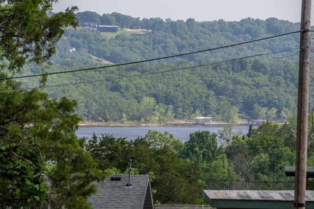 3050 Montague Ln, Kimberling City, MO 65686 - mountain view with a heavily wooded area and a large body of water