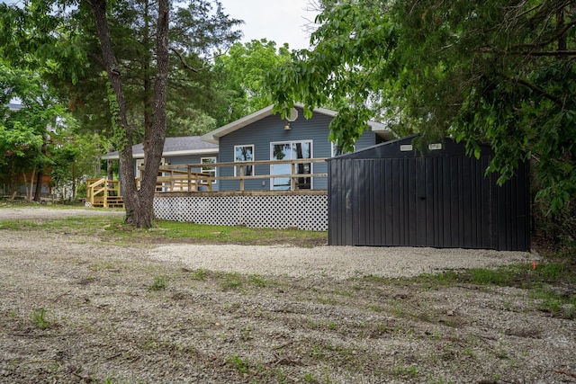 3050 Montague Ln, Kimberling City, MO 65686 - rear view of property featuring a deck