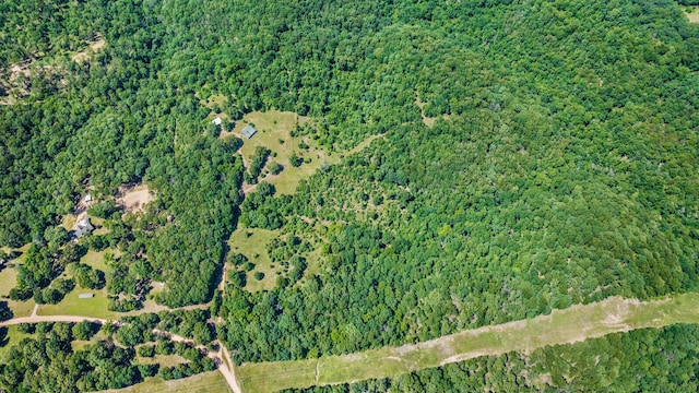 447 Flint Ln, Washburn, MO 65772 - aerial overview of property's location with a heavily wooded area