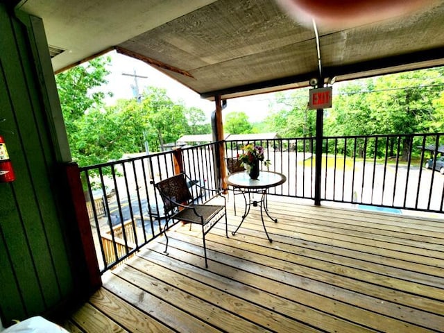 388 Notch Ln Unit 12, Branson West, MO 65737 - view of wooden deck