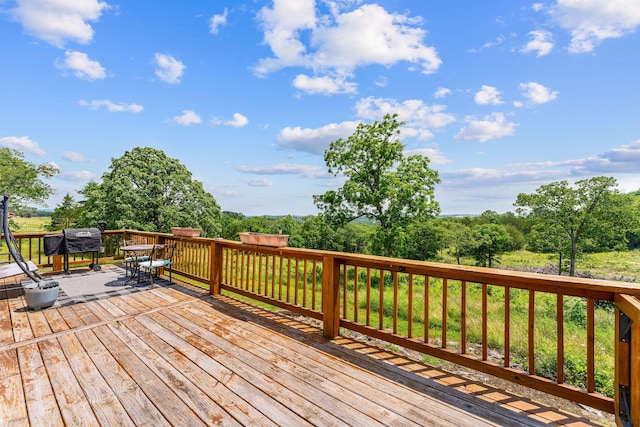 28286 Clay Rd, Eagle Rock, MO 65641 - wooden terrace with grilling area