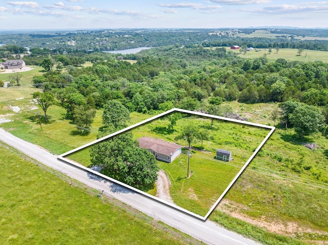 28286 Clay Rd, Eagle Rock, MO 65641 - aerial view of property and surrounding area with property parcel outlined