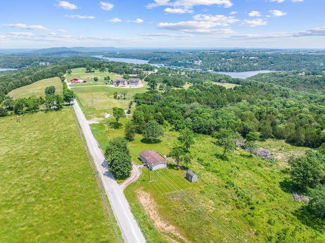 28286 Clay Rd, Eagle Rock, MO 65641 - drone / aerial view of a large body of water and a heavily wooded area