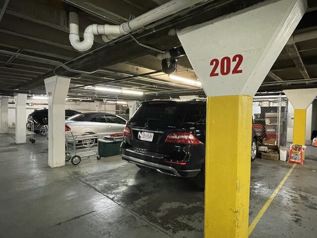 view of parking deck