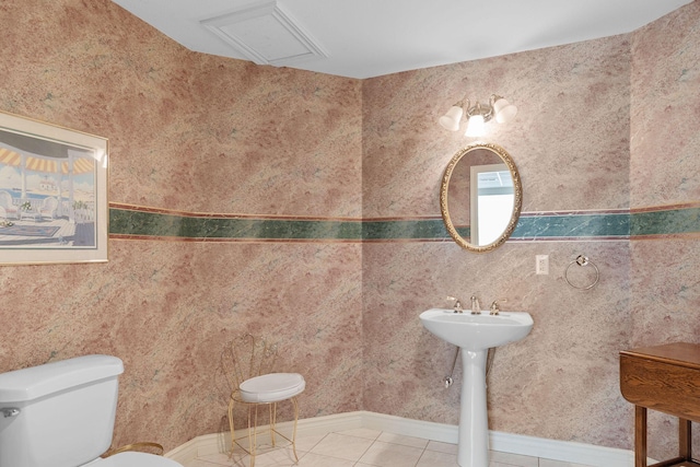 193 Honeybee Dr, Branson, MO 65615 - half bath with toilet, tile patterned flooring, and a sink