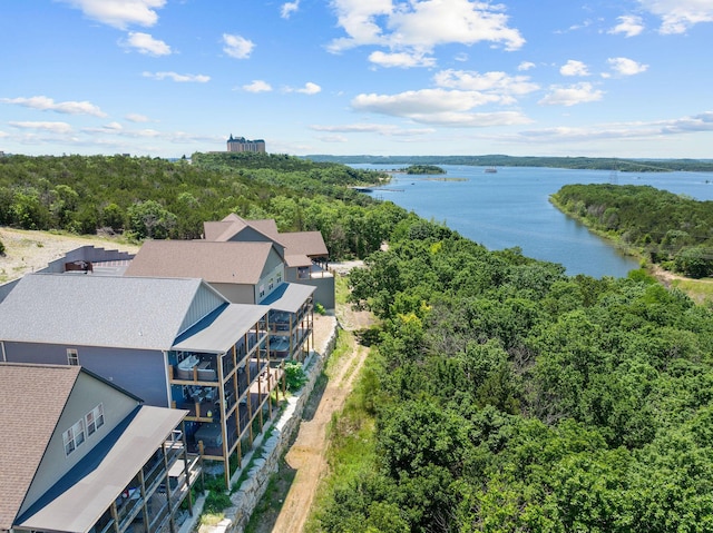 440 Lake Front Dr, Branson, MO 65616 - drone / aerial view of a nearby body of water and a forest
