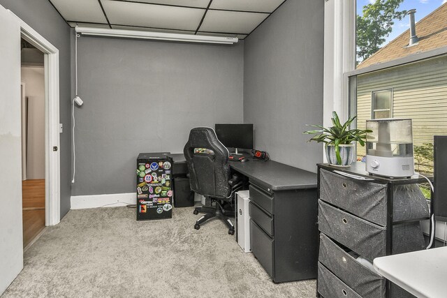 2052 N Grant Ave, Springfield, MO 65803 - office with carpet and a paneled ceiling
