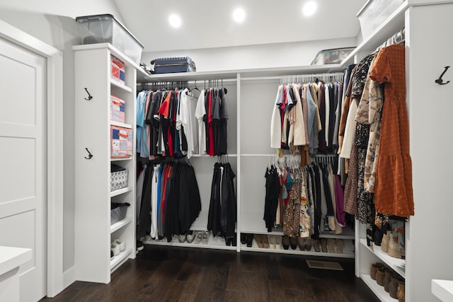 7015 Calabash St, Nixa, MO 65714 - walk in closet with wood finished floors