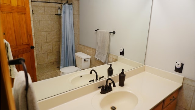 4287 Olga Rd, Fordland, MO 65652 - bathroom with toilet, vanity, and a tile shower