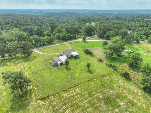 1142 Rte F, Anderson, MO 64831 - aerial view of sparsely populated area featuring a heavily wooded area