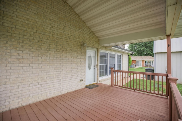 1603 W Northwood St, Bolivar, MO 65613 - view of wooden terrace