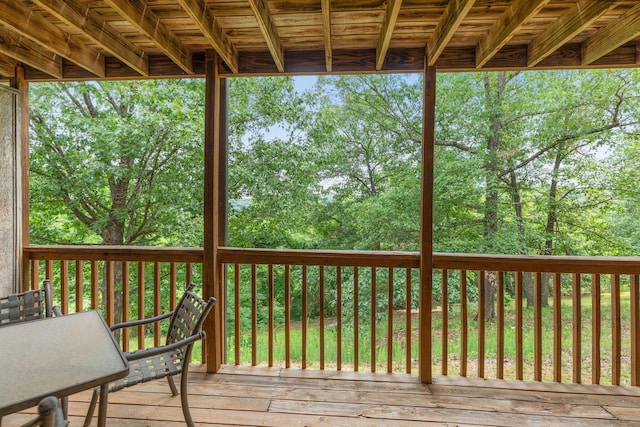 550 Notch Ln Unit 2, Reeds Spring, MO 65737 - view of wooden terrace
