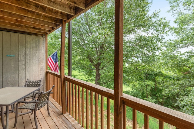 550 Notch Ln Unit 2, Reeds Spring, MO 65737 - view of wooden deck