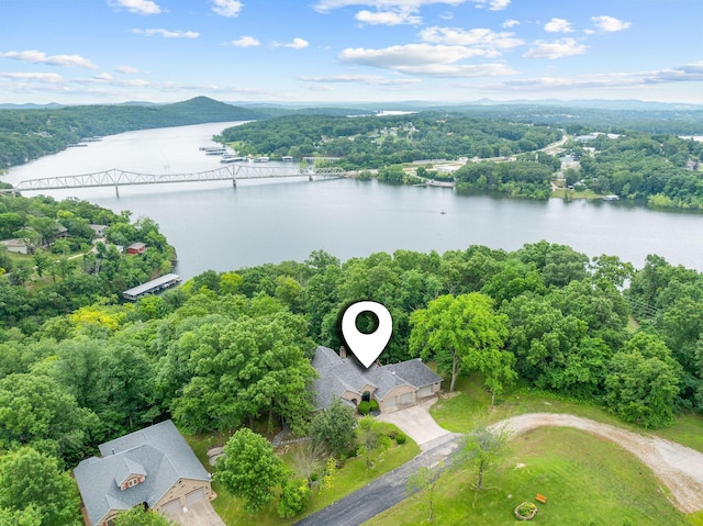 25158 Autumn View Dr, Shell Knob, MO 65747 - drone / aerial view of a large body of water