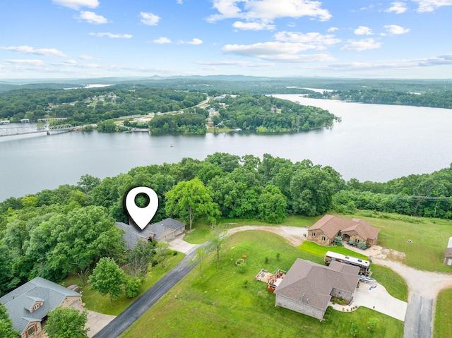 25158 Autumn View Dr, Shell Knob, MO 65747 - bird's eye view of a nearby body of water and a forest