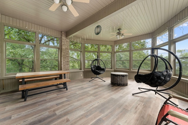 25158 Autumn View Dr, Shell Knob, MO 65747 - sunroom / solarium with ceiling fan