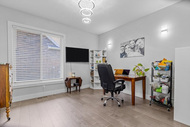 518 N Dublin Dr, Nixa, MO 65714 - office with wood finished floors and baseboards