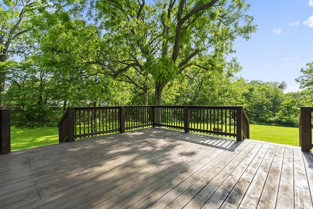 4159 N Farm Rd Unit 173, Springfield, MO 65803 - wooden deck with a yard