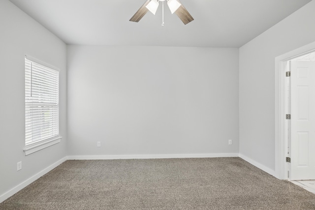 406 Barton Pl, Neosho, MO 64850 - carpeted empty room with a ceiling fan and baseboards