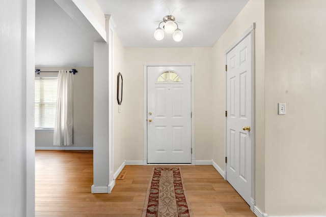4501 N 16th St, Ozark, MO 65721 - entryway featuring light wood-style floors