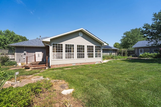4501 N 16th St, Ozark, MO 65721 - back of house featuring roof with shingles and a deck