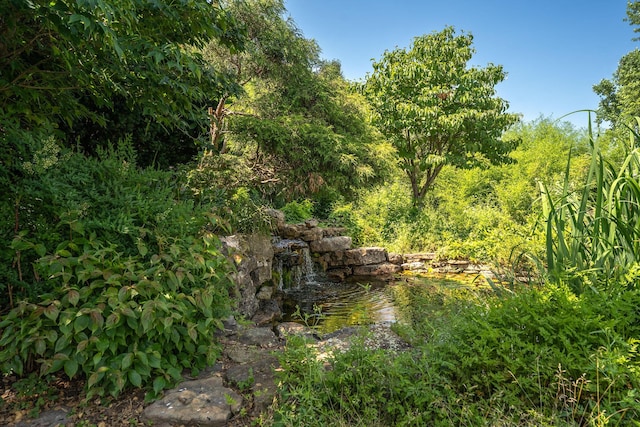 4501 N 16th St, Ozark, MO 65721 - view of yard with a small pond