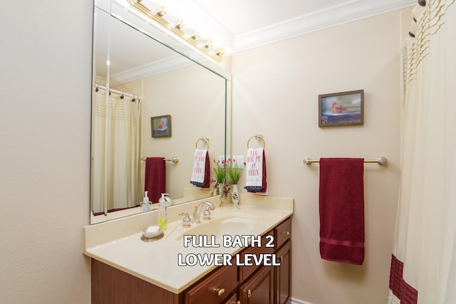 117 Hidden Shores Dr, Branson West, MO 65737 - full bath featuring crown molding and vanity