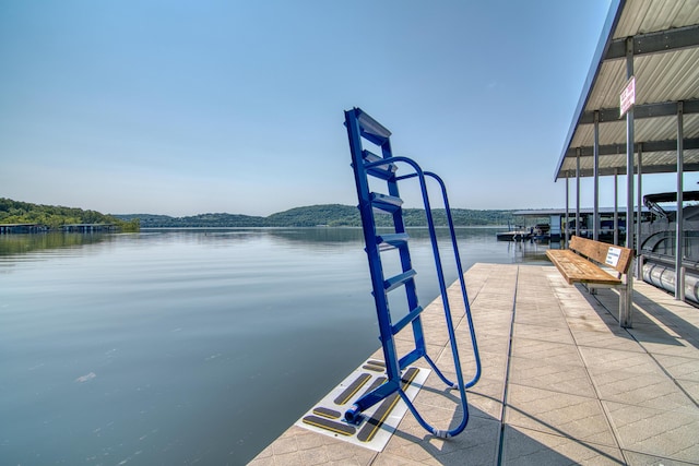 117 Hidden Shores Dr, Branson West, MO 65737 - dock area with a water view and boat lift