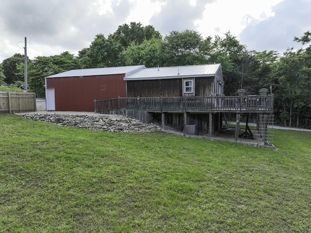 145 Allison Bnd, Lampe, MO 65681 - rear view of property with a deck