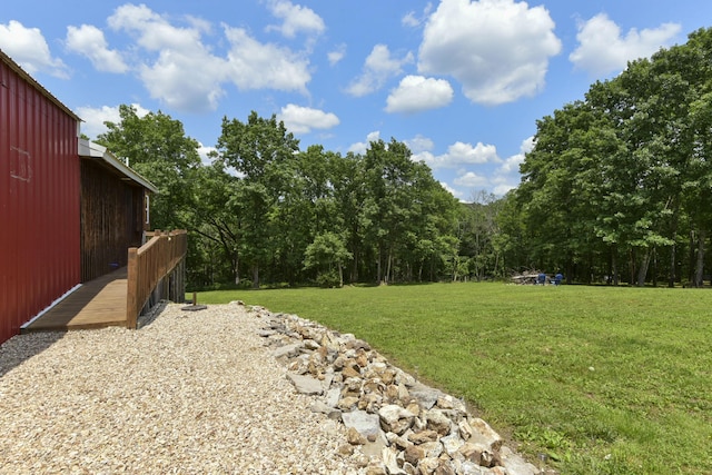 145 Allison Bnd, Lampe, MO 65681 - view of green lawn with a view of trees