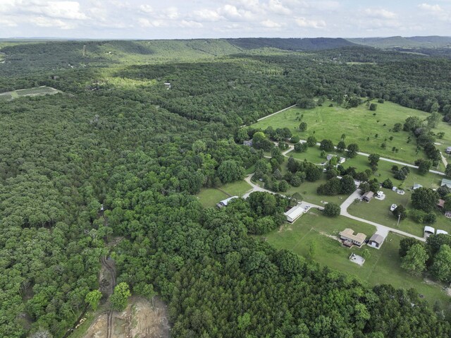 145 Allison Bnd, Lampe, MO 65681 - aerial overview of property's location with a heavily wooded area