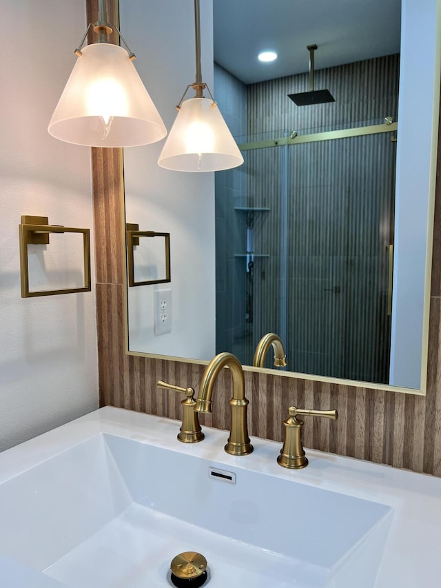 2090 N Silver Charm Ave, Springfield, MO 65802 - bathroom view of a shower stall and vanity