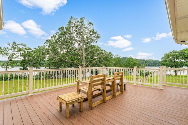 26237 Twin Rivers Dr, Shell Knob, MO 65747 - deck with a lawn