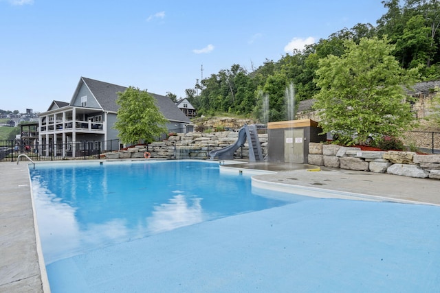 400 Lake Front Dr, Branson, MO 65616 - view of pool with a water slide