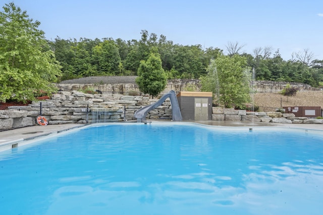 400 Lake Front Dr, Branson, MO 65616 - view of pool featuring a water slide and a sink