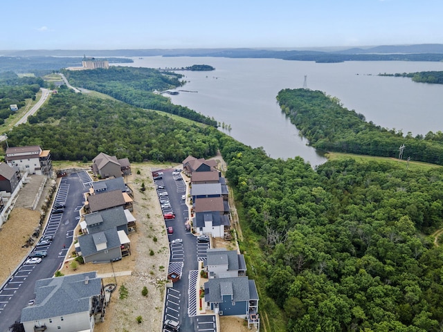 400 Lake Front Dr, Branson, MO 65616 - drone / aerial view of a nearby body of water and a heavily wooded area