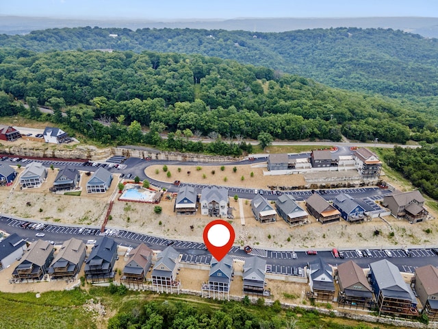 400 Lake Front Dr, Branson, MO 65616 - aerial perspective of suburban area featuring a heavily wooded area