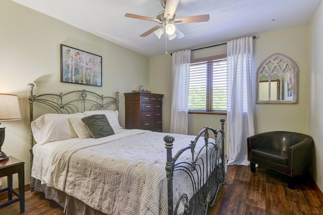 26094 State Highway 39, Shell Knob, MO 65747 - bedroom with wood finished floors and ceiling fan