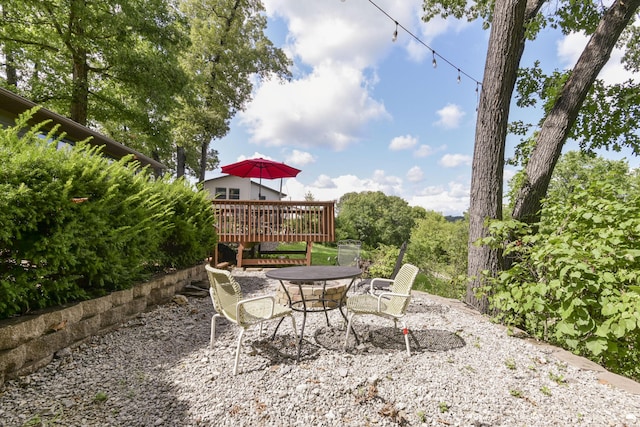 26094 State Highway 39, Shell Knob, MO 65747 - view of patio / terrace with a deck and outdoor dining area