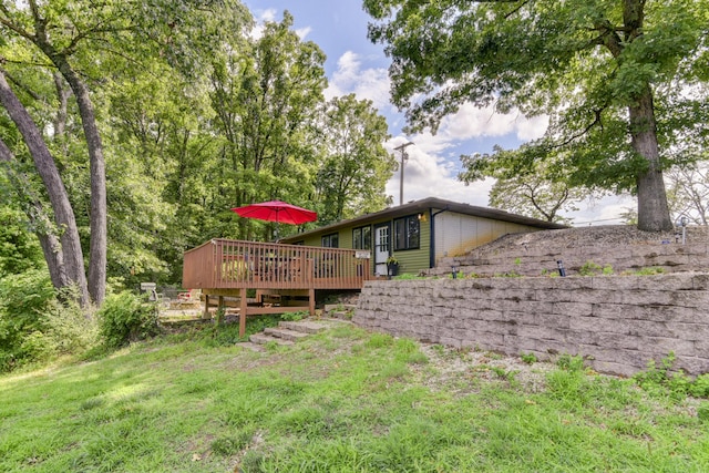 26094 State Highway 39, Shell Knob, MO 65747 - view of yard with a wooden deck